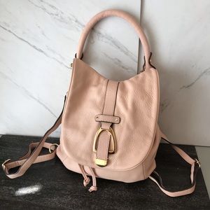 G.I.L.I. Leather Convertible Backpack Shoulder Bag